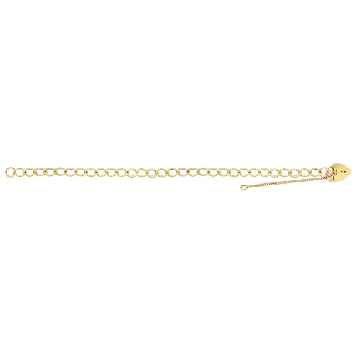 9ct Yellow Gold Ladies' 7.5 Inch Charm Bracelet 7.2g